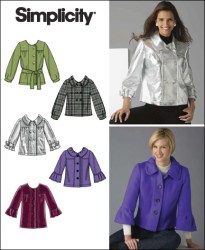 2762 1-2 BREASTED JACKET VARIETY, TIE BELT PATTERN 6-14